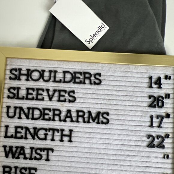 Sami Tie Open Front Cardigan CashBlend SPLENDID  Lightweight Gray Size Med NWT - Picture 10 of 10